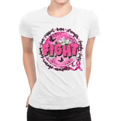 Fight Breast Cancer Ladies Fitted T-Shirt