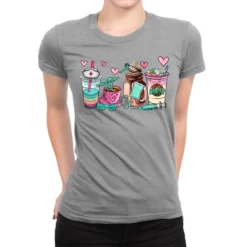 Nurse Coffee Cup Ladies Fitted T-Shirt