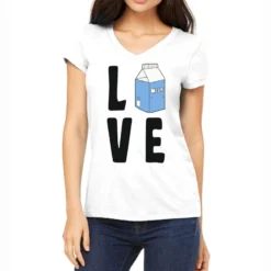 Kids Milk Women's V-Neck T-Shirt