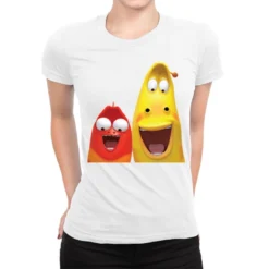 Larva Character Ladies Fitted T-Shirt