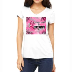 Stronger Than The Storm Women's V-Neck T-Shirt