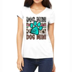 Dog Mini Women's V-Neck T-Shirt