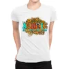 Auntie Like A Mom Only Cooler Ladies Fitted T-Shirt