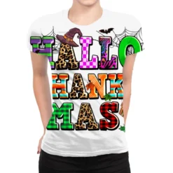 Hallothanksmas All Over Women's T-shirt