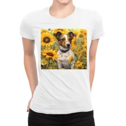 Jack Russel Terrier Ladies Fitted T-Shirt