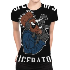 Special Ops Triceratops All Over Women's T-shirt