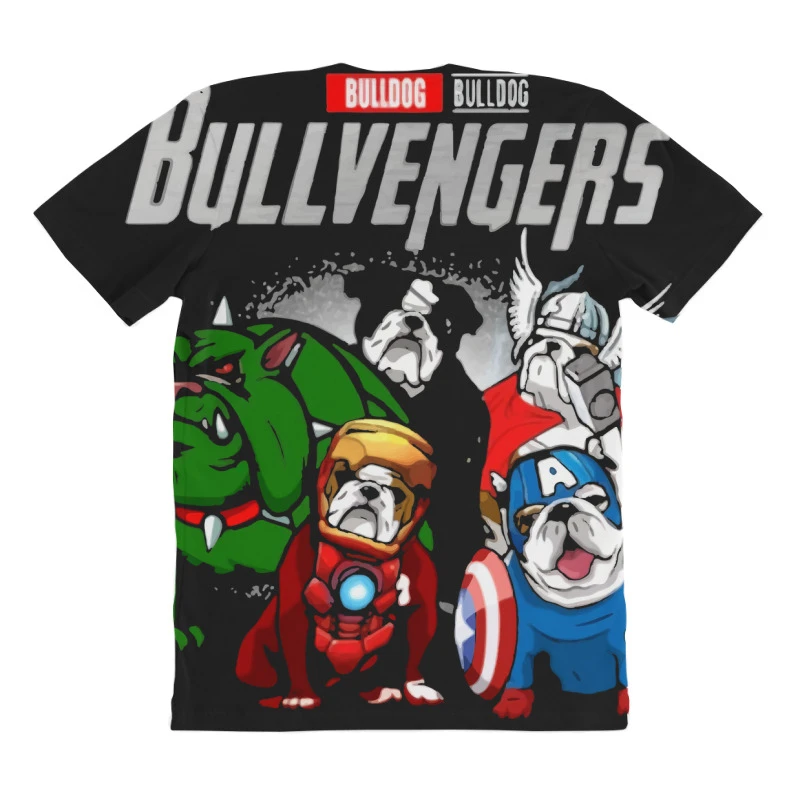 Bulldog Bullvengers All Over Women's T-shirt 4 Bulldog Bullvengers All Over Women's T-shirt - Image 4