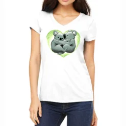 Koala Heart Women's V-Neck T-Shirt