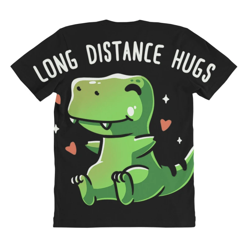 Long Distance Hugs All Over Women's T-shirt 4 Long Distance Hugs All Over Women's T-shirt - Image 4