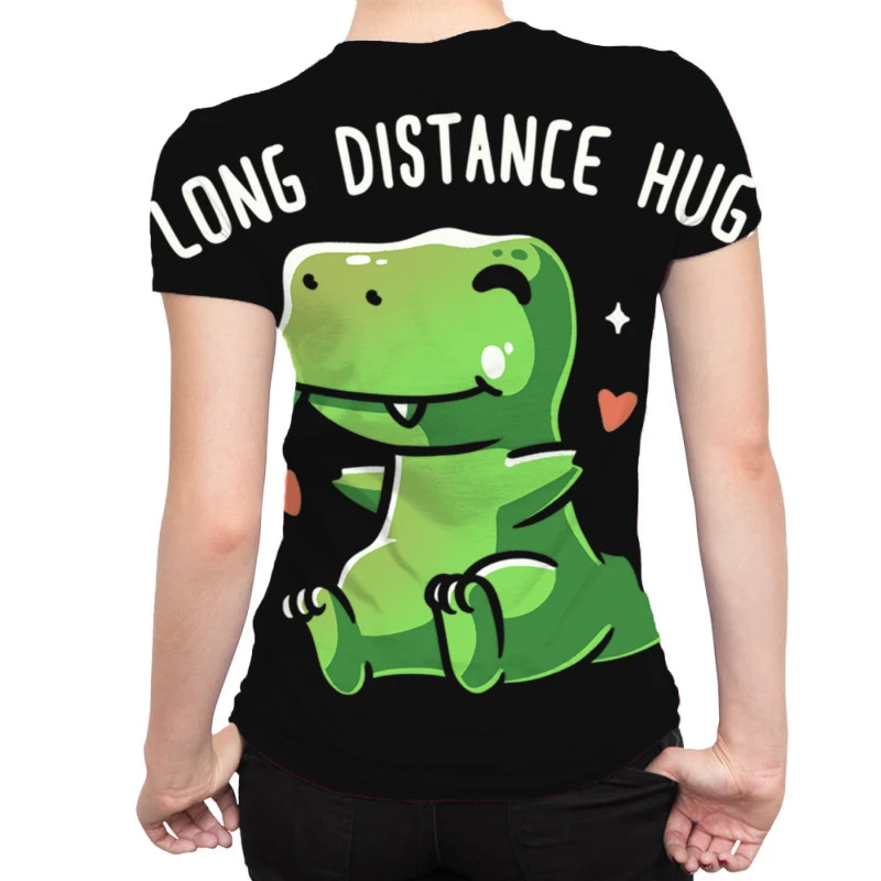Long Distance Hugs All Over Women's T-shirt 2 Long Distance Hugs All Over Women's T-shirt - Image 2