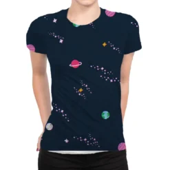 Lost In Space Pattern All Over Women's T-shirt