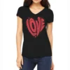 Love In A Heart Shape Women's V-Neck T-Shirt