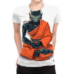 Meditation Robot Monk All Over Women's T-shirt