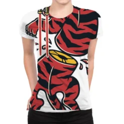 Maul Red Toothed Saber Traditional Tattoo Style All Over Women's T-shirt