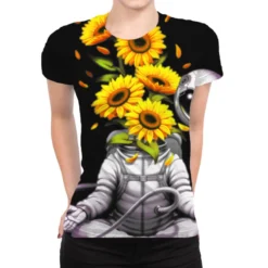 Meditation Astronaut Spring All Over Women's T-shirt