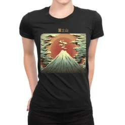 Mount Fuji Ladies Fitted T-Shirt