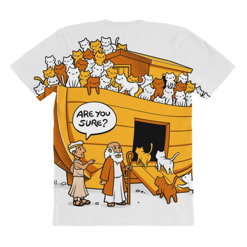 Noah S Ark Cat All Over Women's T-shirt 4 Noah S Ark Cat All Over Women's T-shirt - Image 4
