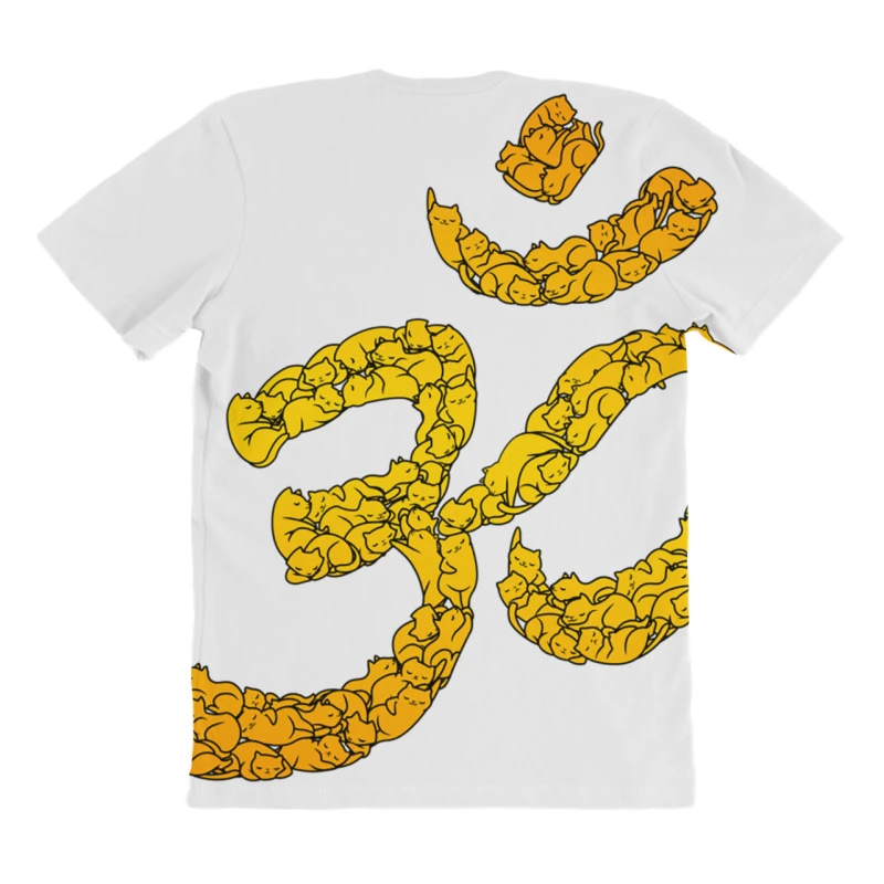 Om Cat All Over Women's T-shirt 4 Om Cat All Over Women's T-shirt - Image 4