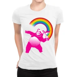 Panda Molotov Ladies Fitted T-Shirt