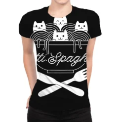 Pasta Cats Ramen Catti Spaghetti All Over Women's T-shirt