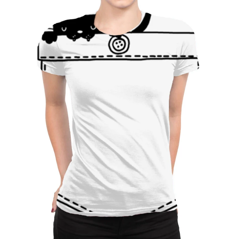 Pocat Blue All Over Women's T-shirt 1 Pocat Blue All Over Women's T-shirt