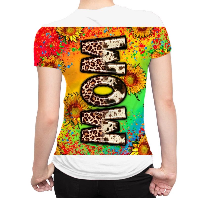 Mom Rainbow Sunflower All Over Women's T-shirt 2 Mom Rainbow Sunflower All Over Women's T-shirt - Image 2