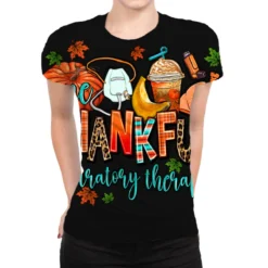 One Thankful Respiratory Therapist All Over Women's T-shirt