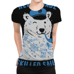 Sailor Tattooed Bear All Over Women's T-shirt