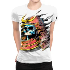 Samurai Skull All Over Women's T-shirt