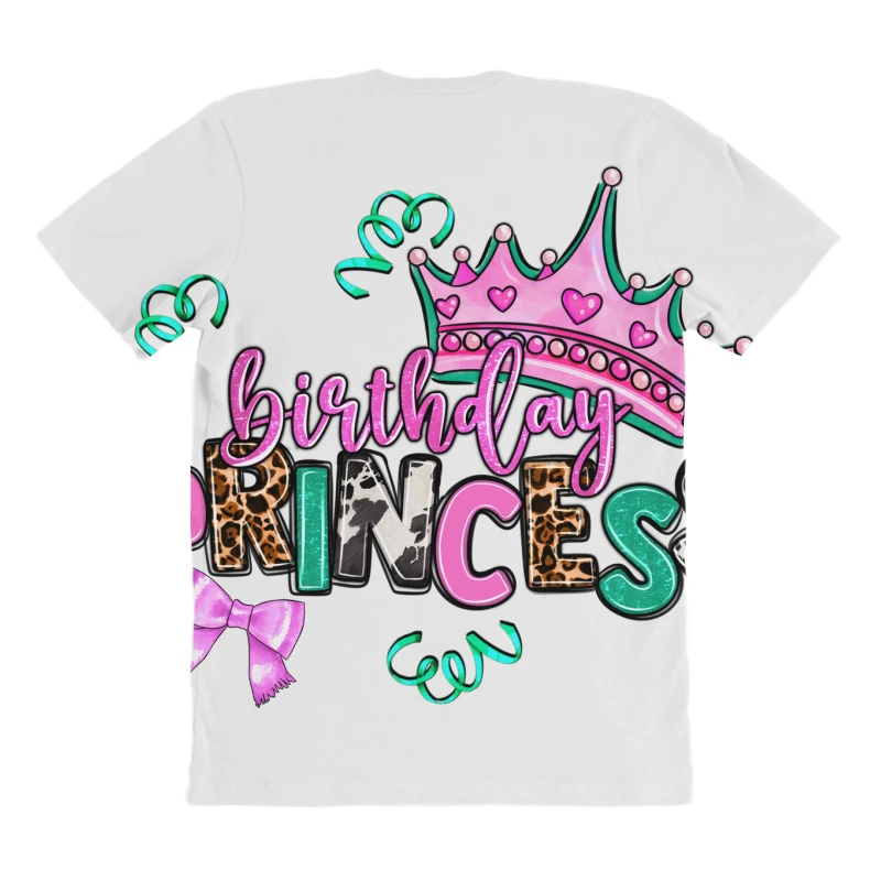 Birthday Princess All Over Women's T-shirt 4 Birthday Princess All Over Women's T-shirt - Image 4