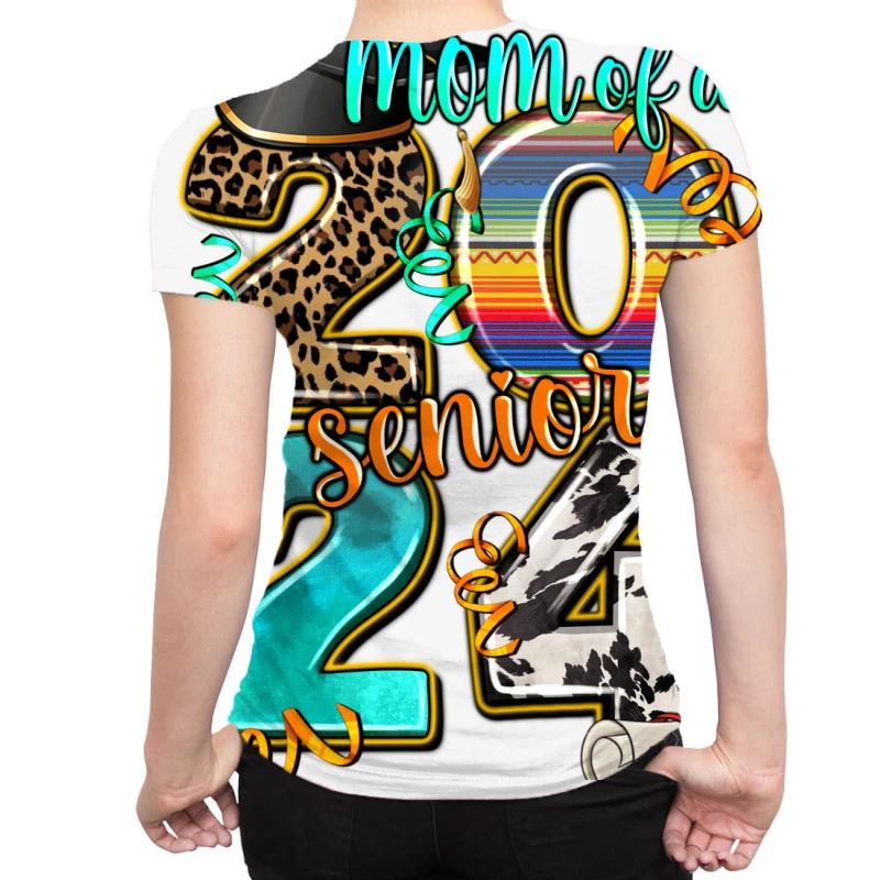 2024 Graduate Leopard All Over Women's T-shirt 2 2024 Graduate Leopard All Over Women's T-shirt - Image 2