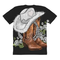 White Cowgirl And Roses All Over Women's T-shirt -TeeMuse Store pmd.2526970060.108.25097223.s3.1 front customized1 111111 none x45y22 294 800x800 1