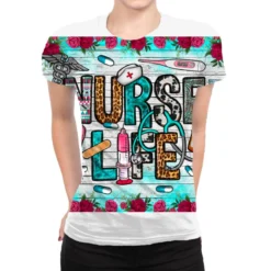 Nurse Life All Over Women's T-shirt