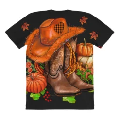Fall Pumpkins Cowgirl And Roses All Over Women's T-shirt -TeeMuse Store pmd.2526971336.108.25097213.s3.1 front customized1 111111 none x45y23 294 800x800 1