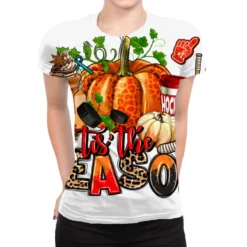 Fall And Hockey Tis The Season All Over Women's T-shirt