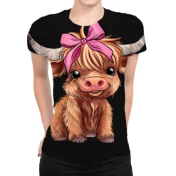Cute Heifer All Over Women's T-shirt