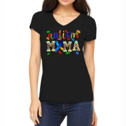 Autism Mama Women's V-Neck T-Shirt
