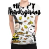 Peanuts Happy Thanksgiving All Over Women's T-shirt
