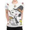 Peanuts Thanksgiving Scene All Over Women's T-shirt