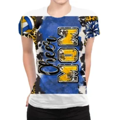 Cheer Mom Volleyball All Over Women's T-shirt