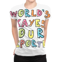 World S Okayest Court Reporter Gift Idea All Over Women's T-shirt