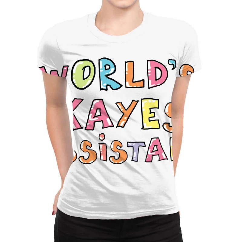 World S Okayest Assistant Gift Idea All Over Women's T-shirt 1 World S Okayest Assistant Gift Idea All Over Women's T-shirt