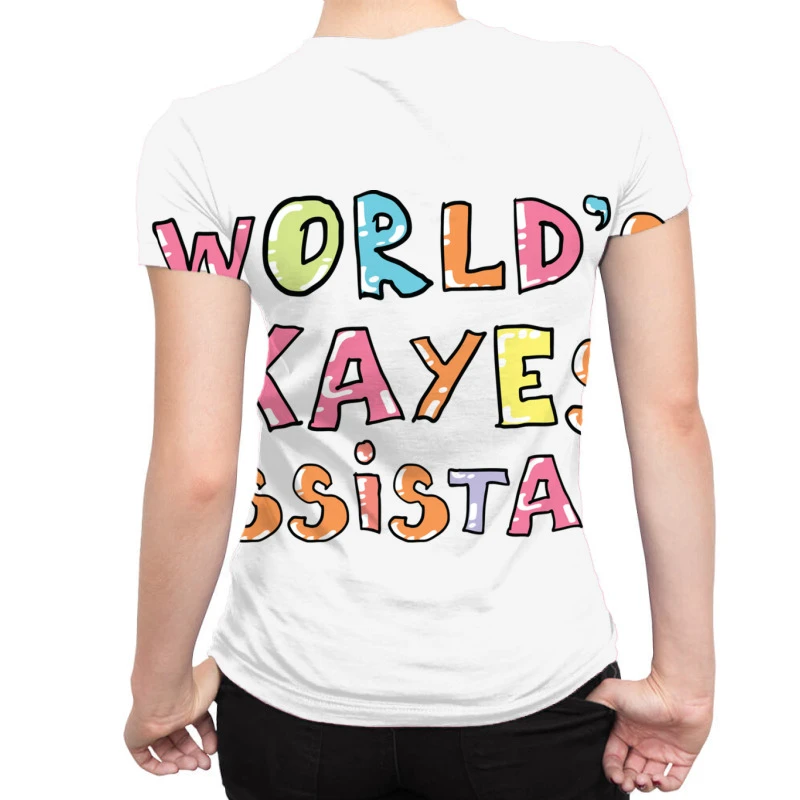 World S Okayest Assistant Gift Idea All Over Women's T-shirt 2 World S Okayest Assistant Gift Idea All Over Women's T-shirt - Image 2