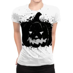 Vintage Halloween Pumpkin Terrible Horrify Hallowe All Over Women's T-shirt