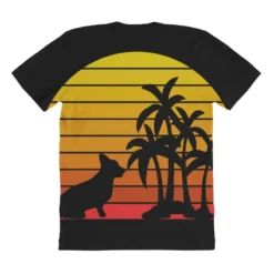 Retro Vintage Corgi Sunset Palm Trees Beach Silhou All Over Women's T-shirt 8 Retro Vintage Corgi Sunset Palm Trees Beach Silhou All Over Women's T-shirt -TeeMuse Store pmd.2527028741.108.25097673.s3.1 front customized1 111111 none x45y48.5 294 800x800 1