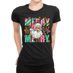 Merry Merry Merry Ladies Fitted T-Shirt