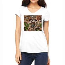 Western Rodeo Women's V-Neck T-Shirt