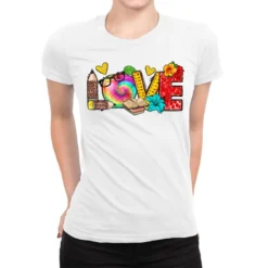 Love Summer Teacher Ladies Fitted T-Shirt