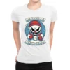 Snowman Evil Coffee Ladies Fitted T-Shirt