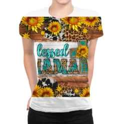 Blessed Mama And Stars All Over Women's T-shirt